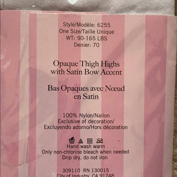 *NEW* Leg Avenue Opaque Thigh Highs - Picture 3 of 3